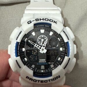 Casio G-Shock Dual Display White and Black Watch